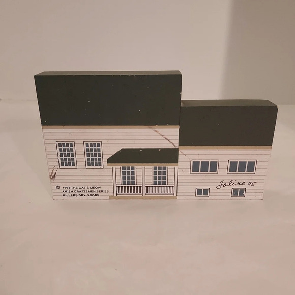 Vintage 1994 The Cat's Meow Miller Dry Goods Amish Craftsmen Series Shelf Sitter - Picture 5 of 10